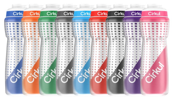 22oz. Insulated Squeeze Plastic Bottle & Sport Lid D9LY2T